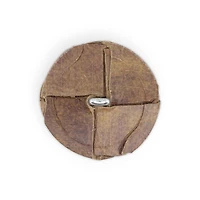 Dritz® 23mm Weaved Recycled Leather Round Shank Buttons, 3ct.