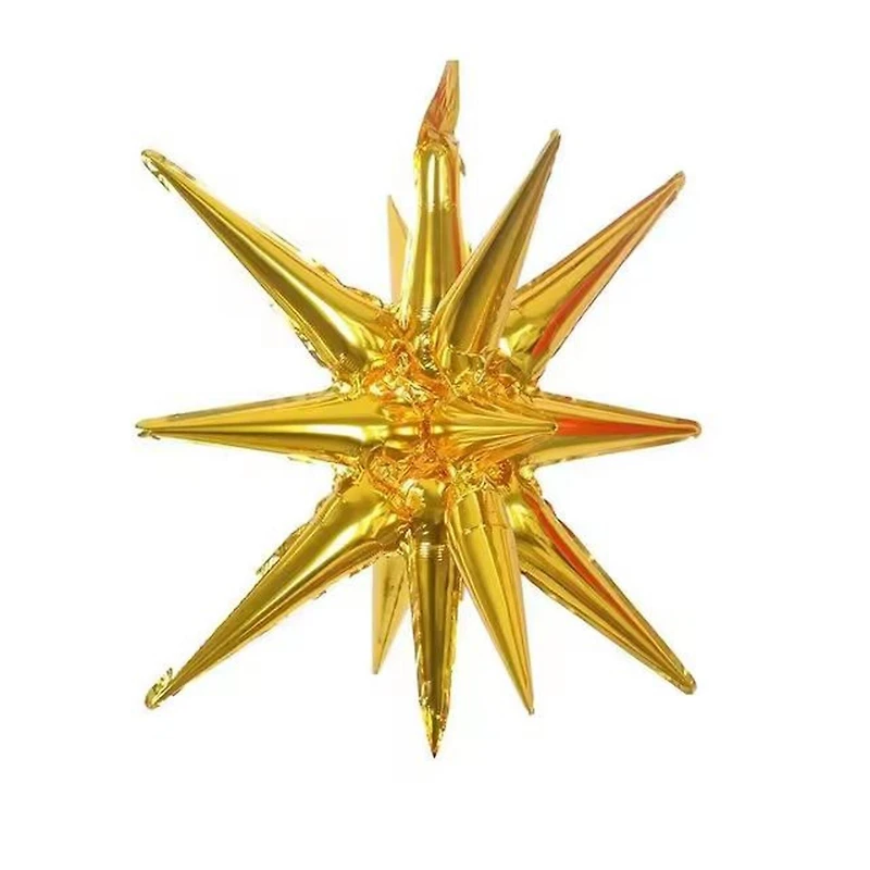 22" Golden Explosion Star Foil Balloon