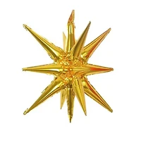 22" Golden Explosion Star Foil Balloon