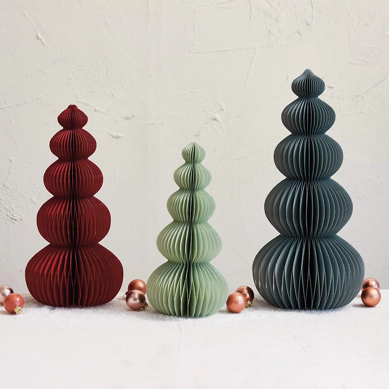 Hello Honey® 16" Gray Paper Folding Honeycomb Tree