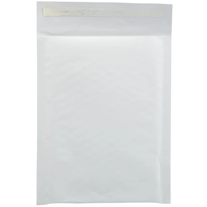 JAM Paper 6" x 8.5" White Kraft Bubble Lite Padded Mailers, 25ct.