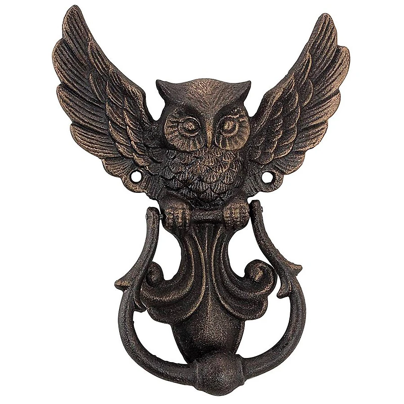 Design Toscano Mystical Spirit Owl Authentic Foundry Iron Door Knocker