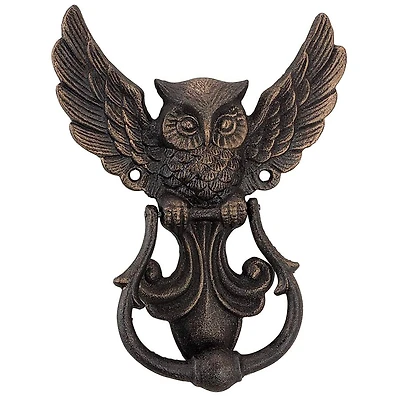 Design Toscano Mystical Spirit Owl Authentic Foundry Iron Door Knocker