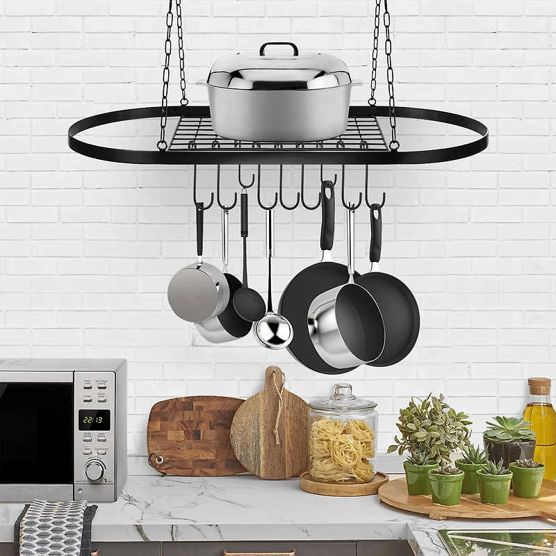 Sorbus Ceiling Mounted Pot & Pan Rack