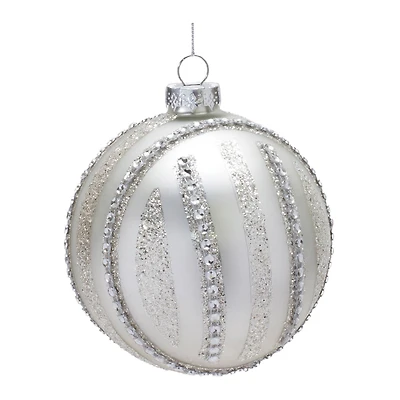 6ct. 4" Jeweled Glass Ball Ornaments