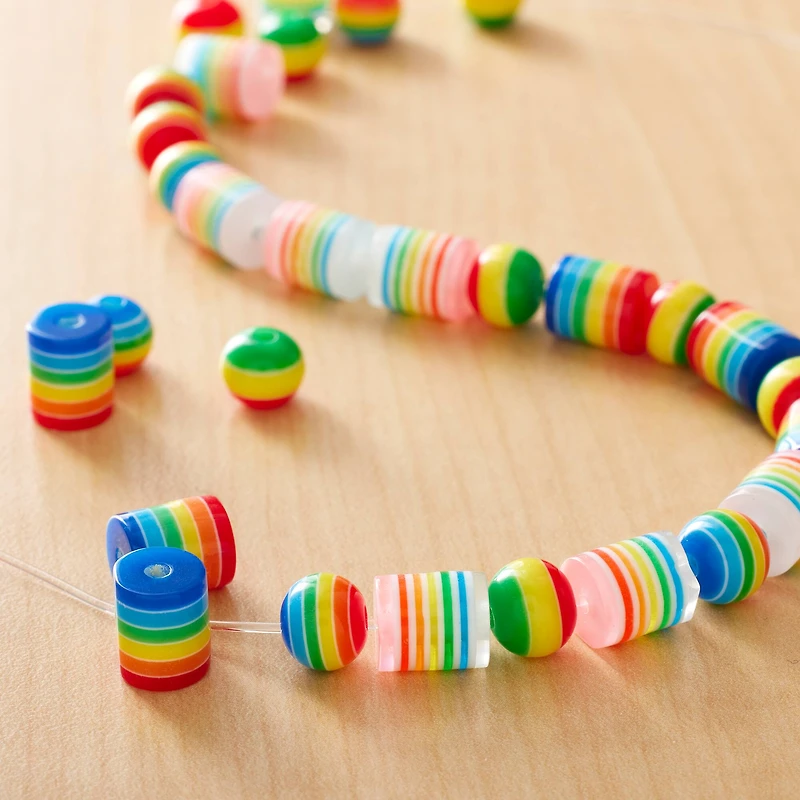 Mixed Rainbow Craft Beads by Creatology™, 280ct.