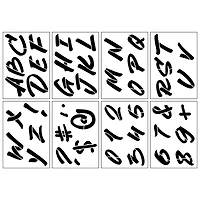 3" Handwritten Alphabet Stencils by Craft Smart®