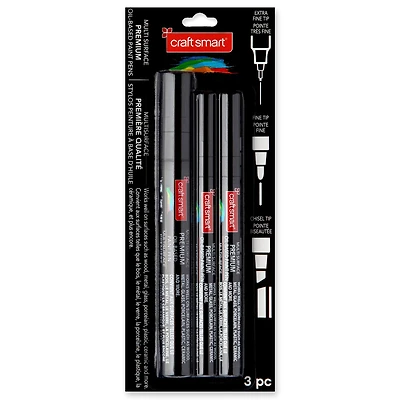 6 Packs: 3 ct. (18 total) Premium Oil-Based Paint Pens by Craft Smart