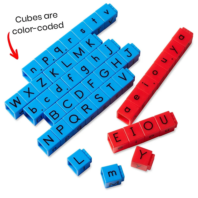 hand2mind Reading Rods Alphabet & Phonemic Awareness Linking Cubes