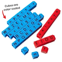 hand2mind Reading Rods Alphabet & Phonemic Awareness Linking Cubes