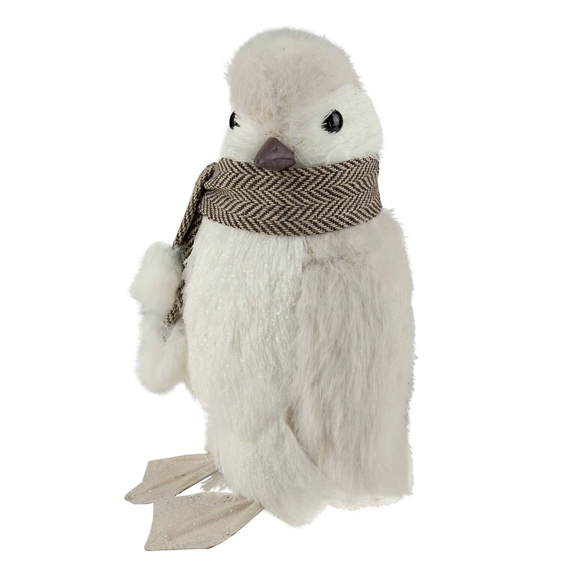 8" Ivory Sisal Penguin Christmas Figure