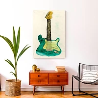 Bright Guitar 24" x 36" Canvas Wall Art