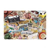 VW Road Trips Collectible Bus-Shaped Tin Puzzle: 550 Pcs