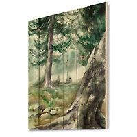 Designart - Pine Forest In The Early Morning