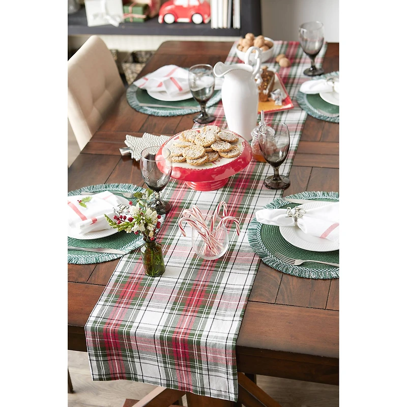 DII® 108" Christmas Plaid Table Runner
