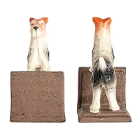 Hello Honey® 5.75" Jack Russell Terrier Cast Metal Bookend Set