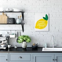 Stupell Industries Melt Like Lemon Drops Quote Quaint Citrus Fruit Canvas Wall Art