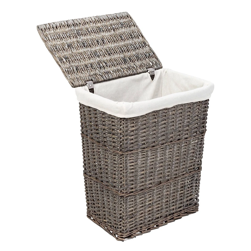 Honey Can Do 7-Piece Split Willow Woven Bathroom Storage Basket Set