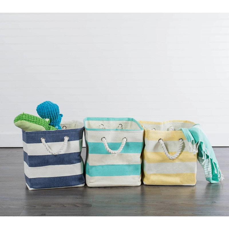 DII® Small Rectangle Stripes Paper Bin