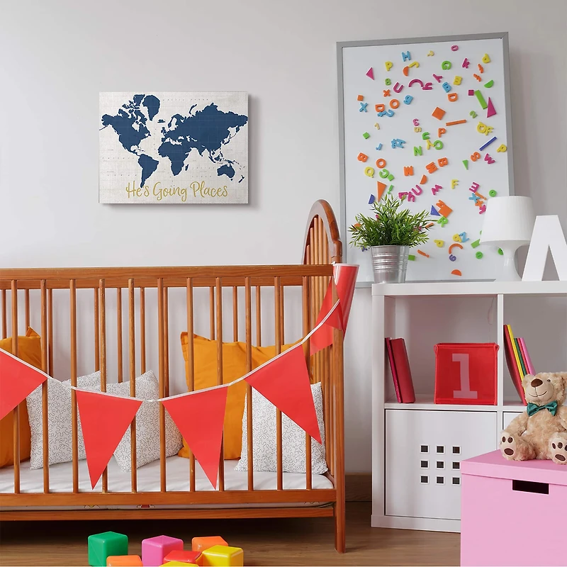 Stupell Industries He's Going Places Canvas Wall Art