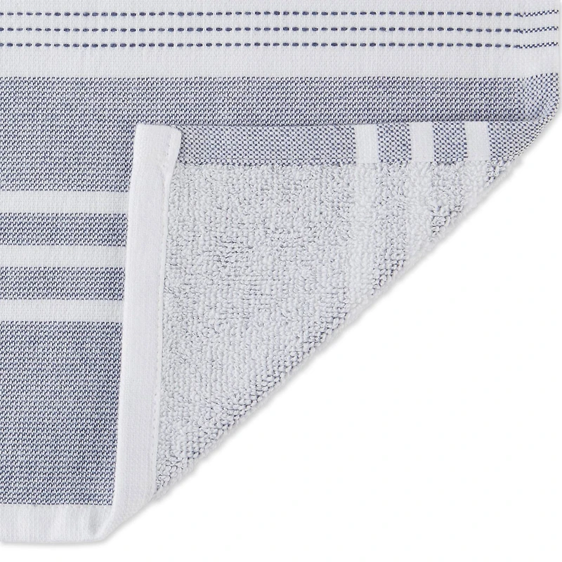 DII® French Blue French Terry Dish Towels, 3ct.