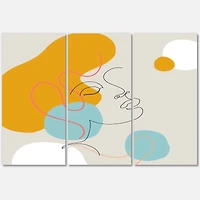 Designart - Minimal One Line Portrait of Female Face I