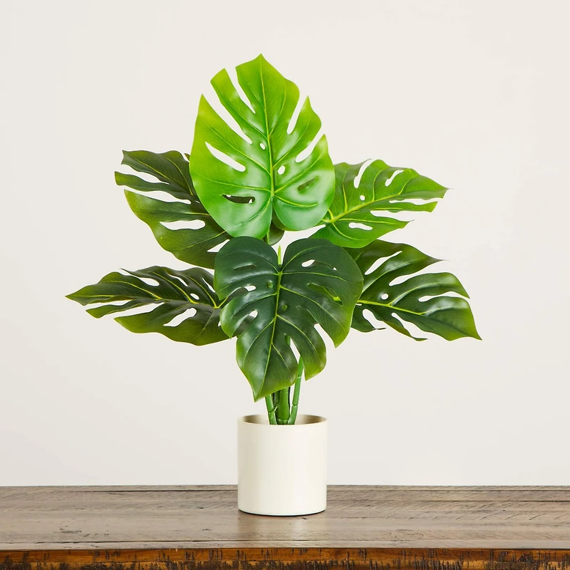 20in. Artificial Swiss Monstera Plant