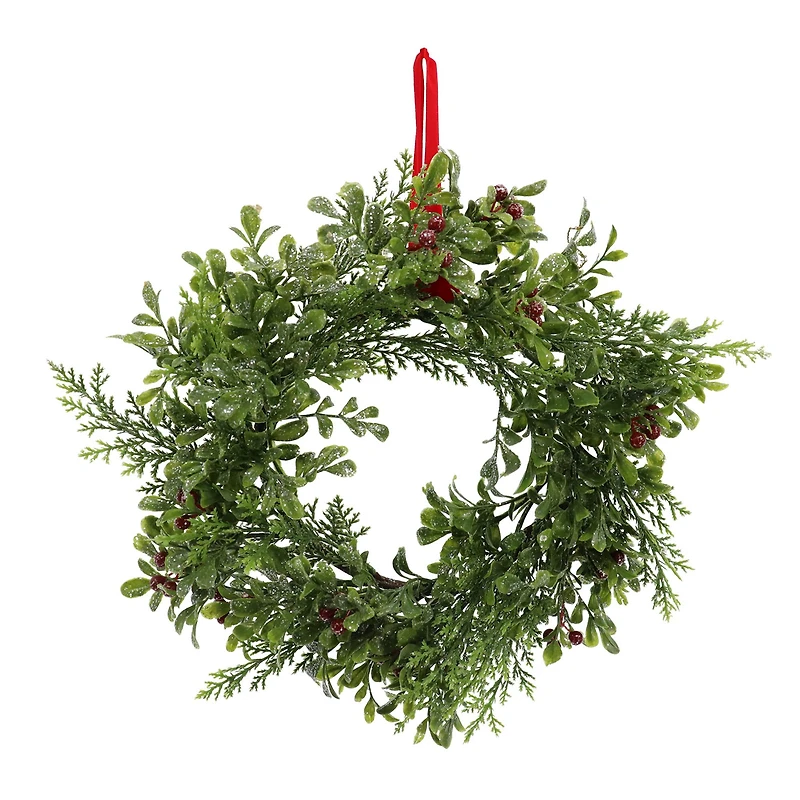 12" Mini Icy Mistletoe Wreath by Ashland®