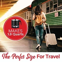 Brentwood 1.9qt. 600-Watt Stainless Steel Cordless Electric Hot Pot Cooker & Food Steamer With Swivel Base