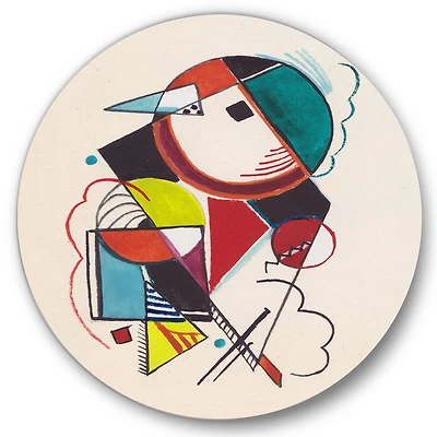 Designart - Colored Geometric Abstract Compositions II