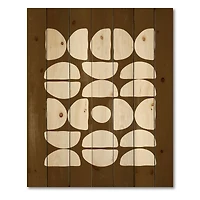 Designart - Abstract Composition of Minimal Half Moons