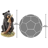 Design Toscano 14" Honey the Curious Black Bear Cub Statue