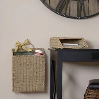 Household Essentials Rectangular Wicker Hanging Baskets