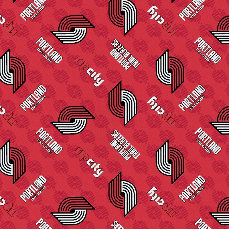 Camelot Fabrics NBA Portland Trail Blazers Cotton Precut Fabric Bundle