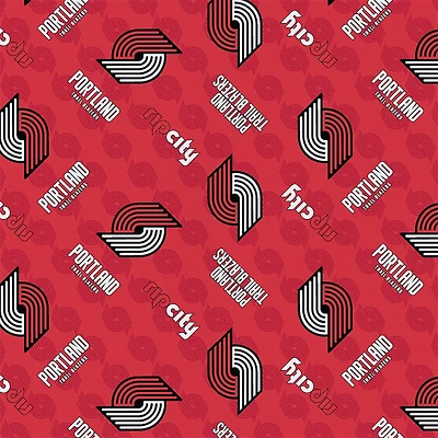 Camelot Fabrics NBA Portland Trail Blazers Cotton Precut Fabric Bundle