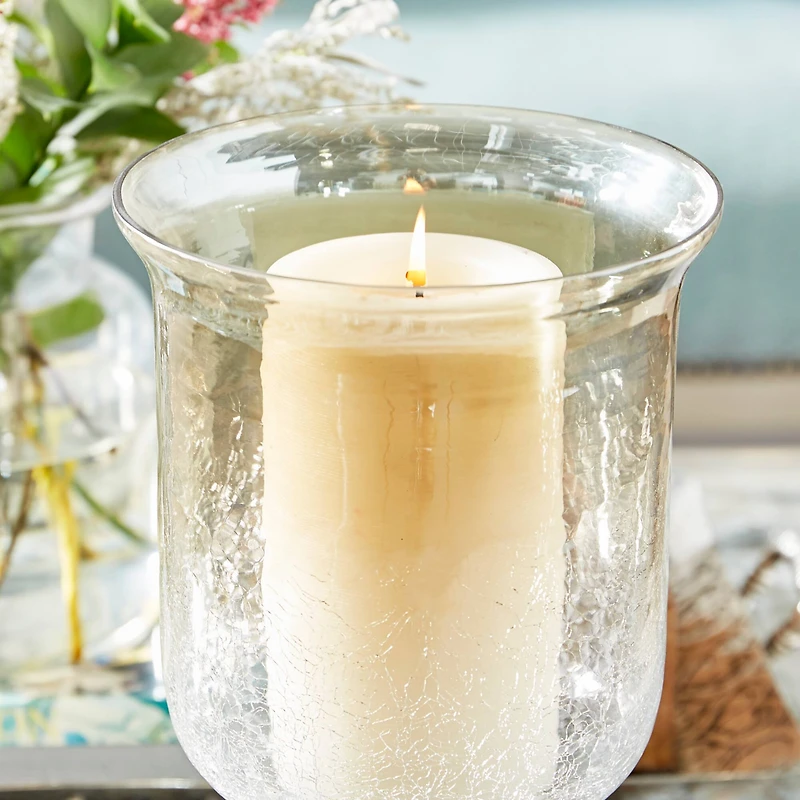 14" Brown Glass Traditional Candle Holder