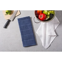 DII® Assorted French Blue Basic Chef Terry Dishtowel, 4ct.
