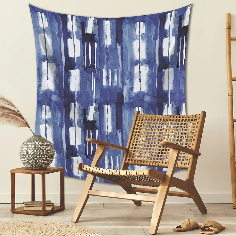 RoomMates Blue Shibori Tapestry