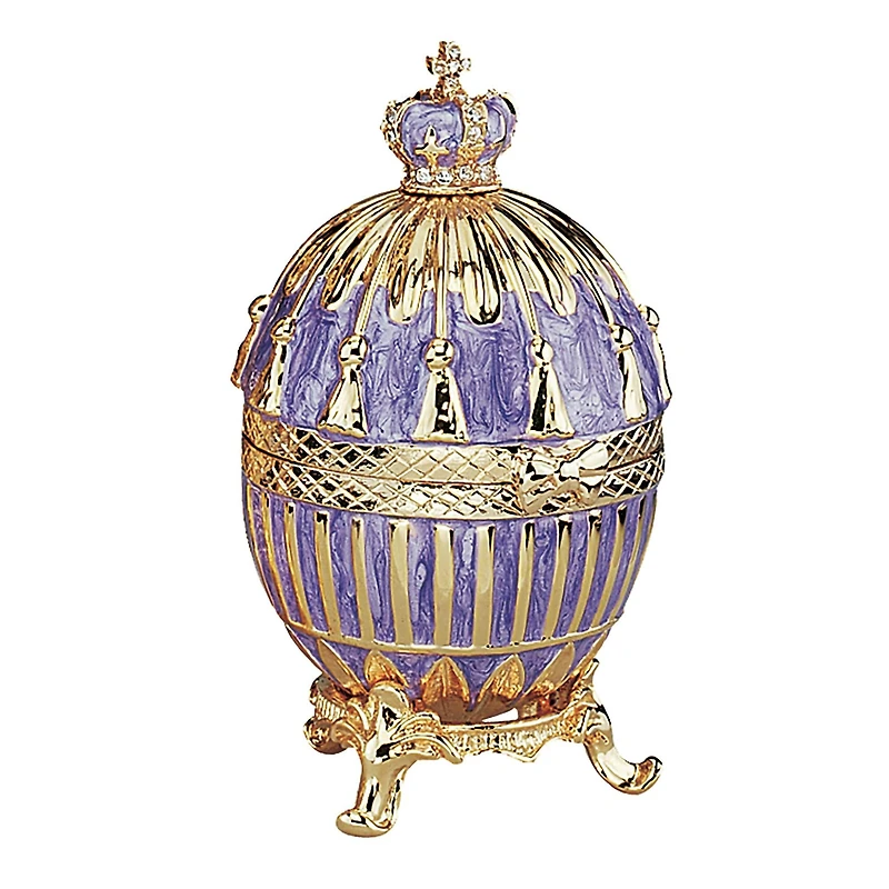 3.5" Romanov-Style Tassel Enameled Egg