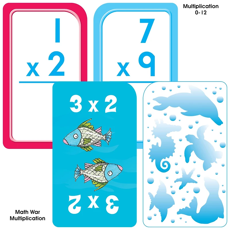 School Zone® Math 3-4 Flash Card, 4 Pack