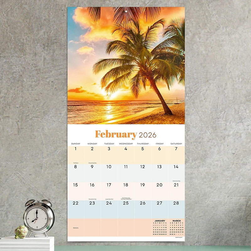 2026 Sunsets Wall Calendar
