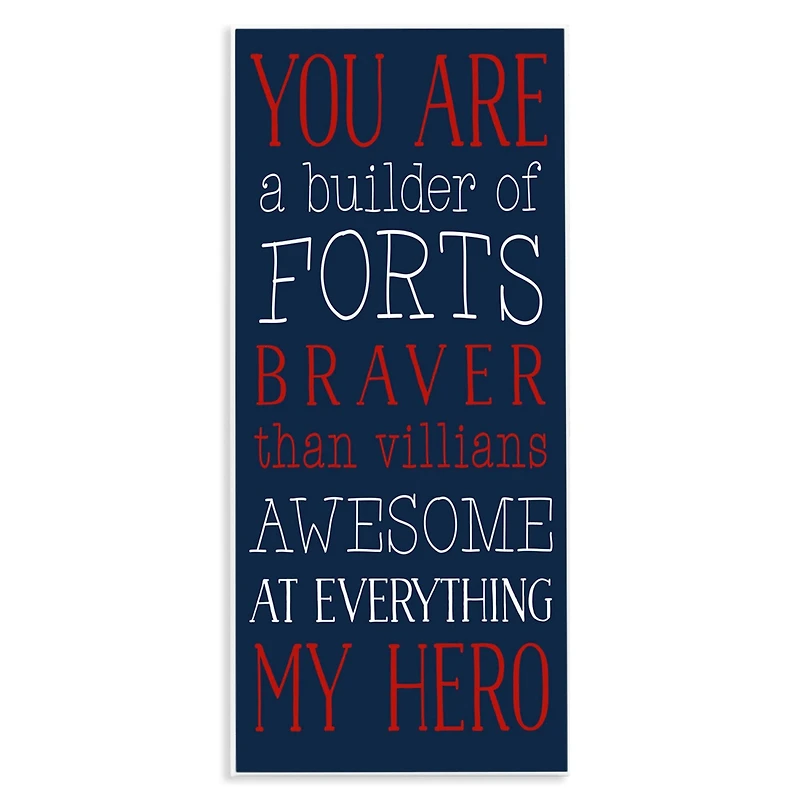 Stupell Industries You Are My Hero Wall Plaque Art