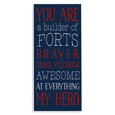 Stupell Industries You Are My Hero Wall Plaque Art