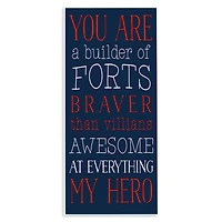 Stupell Industries You Are My Hero Wall Plaque Art