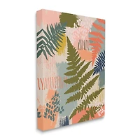 Stupell Industries Organic Forest Ferns Paintbrush Stroke Pattern Canvas Wall Art