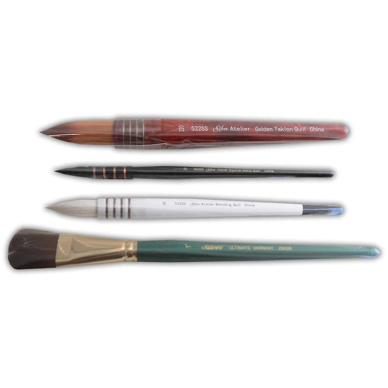 Silver Brush Limited Quills Atelier™ 4 Piece Varnish Brush Set