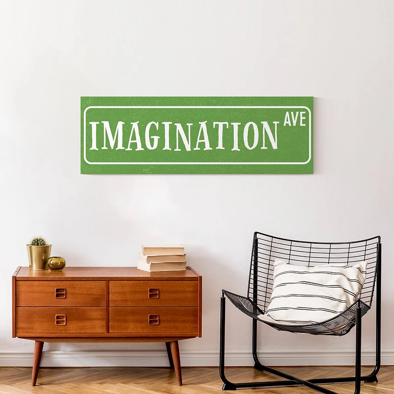 Imagination Avenue 36" x 12" Canvas Wall Art