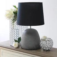 Simple Designs™ 17" Round Concrete Table Lamp