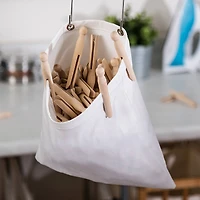 Honey Can Do White Clothespin Bag