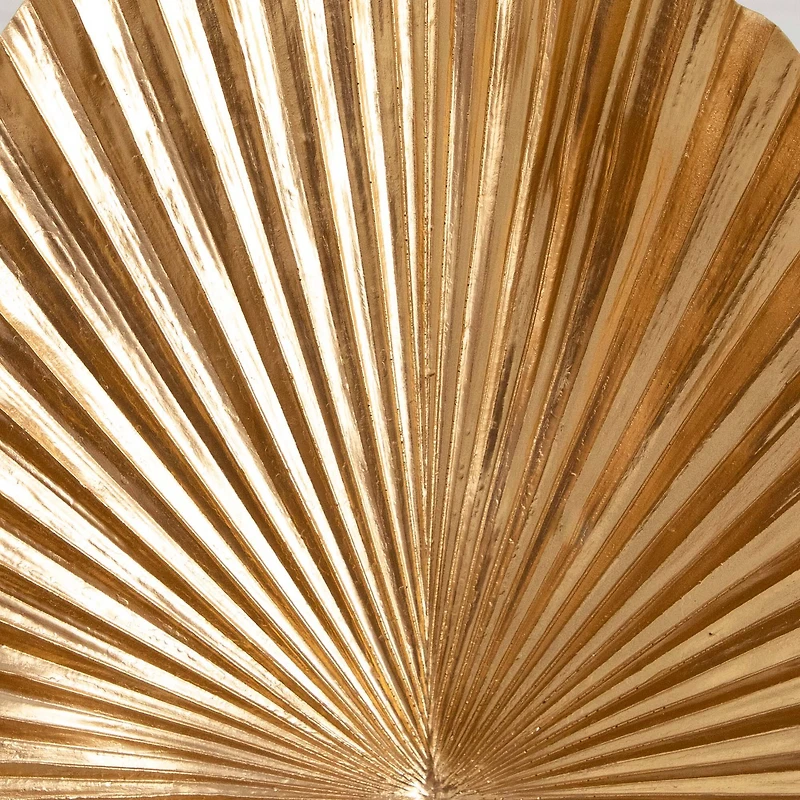 40" Gold Ruffled Fan Palm Stems, 3ct.